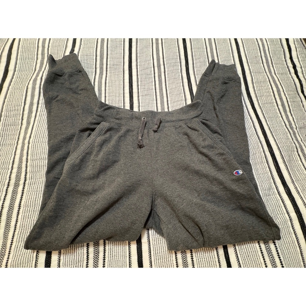 Champion Gray Jogger‎ Sweatpants Mens Small Athletic Lounge Pants